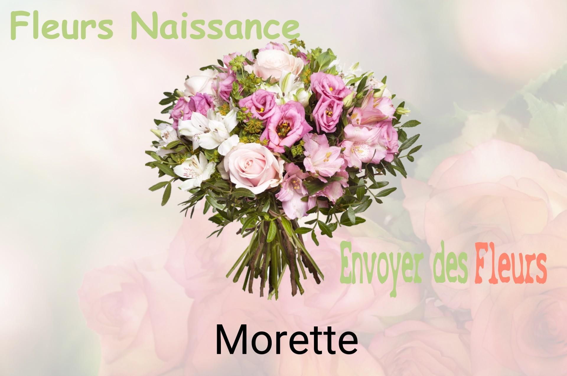 Bouquet de fleurs de naissance livré à Morette